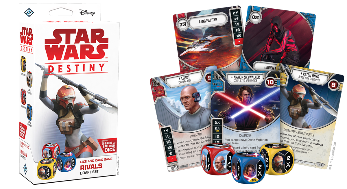 Star Wars Destiny Rivals Draft Set Sealed NEW NIB Dice Card Game Starter Box 